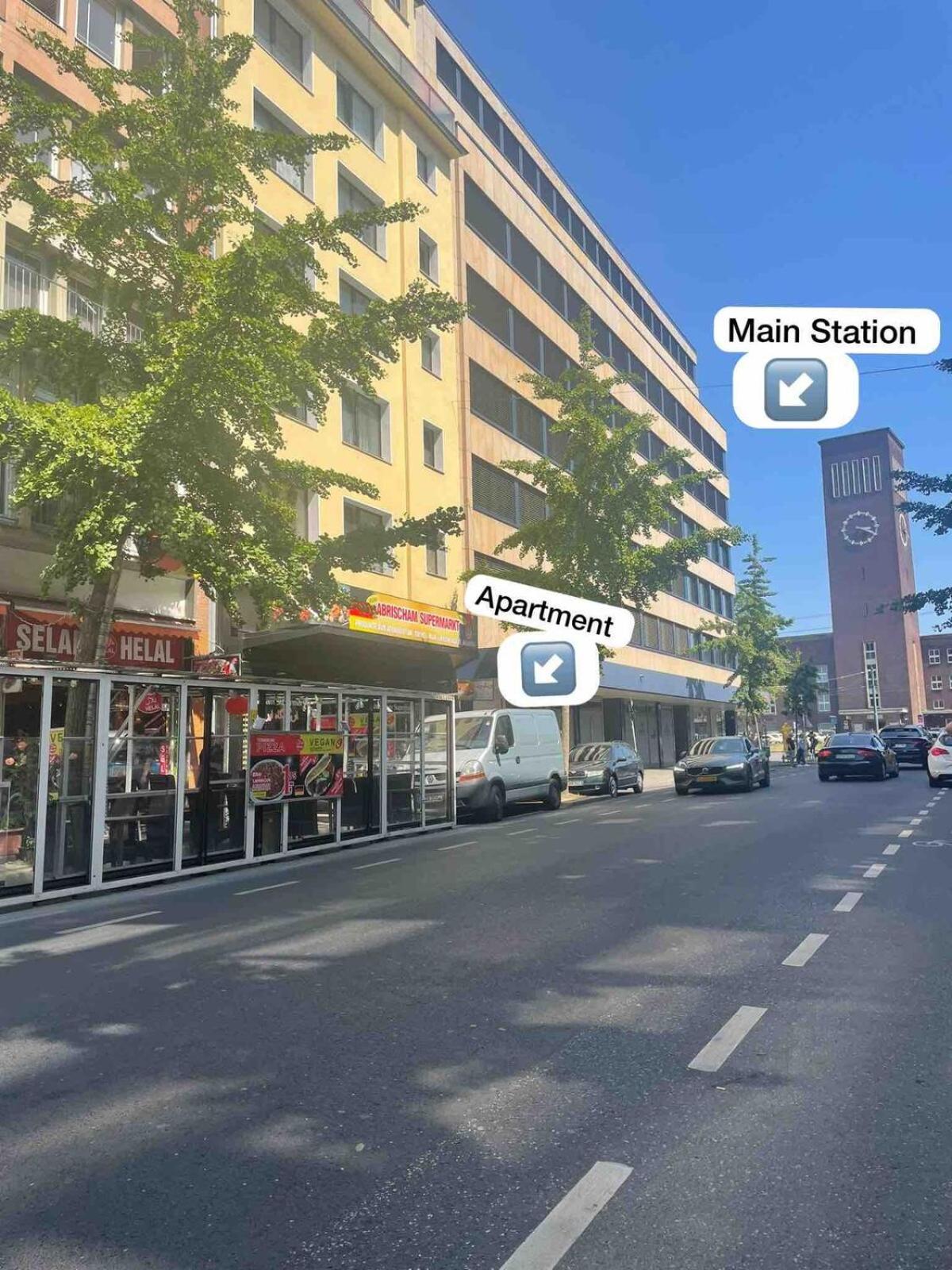 Zentrale Wohnung Direkt Am Hauptbahnhof - Bismarck Дюссельдорф Екстер'єр фото